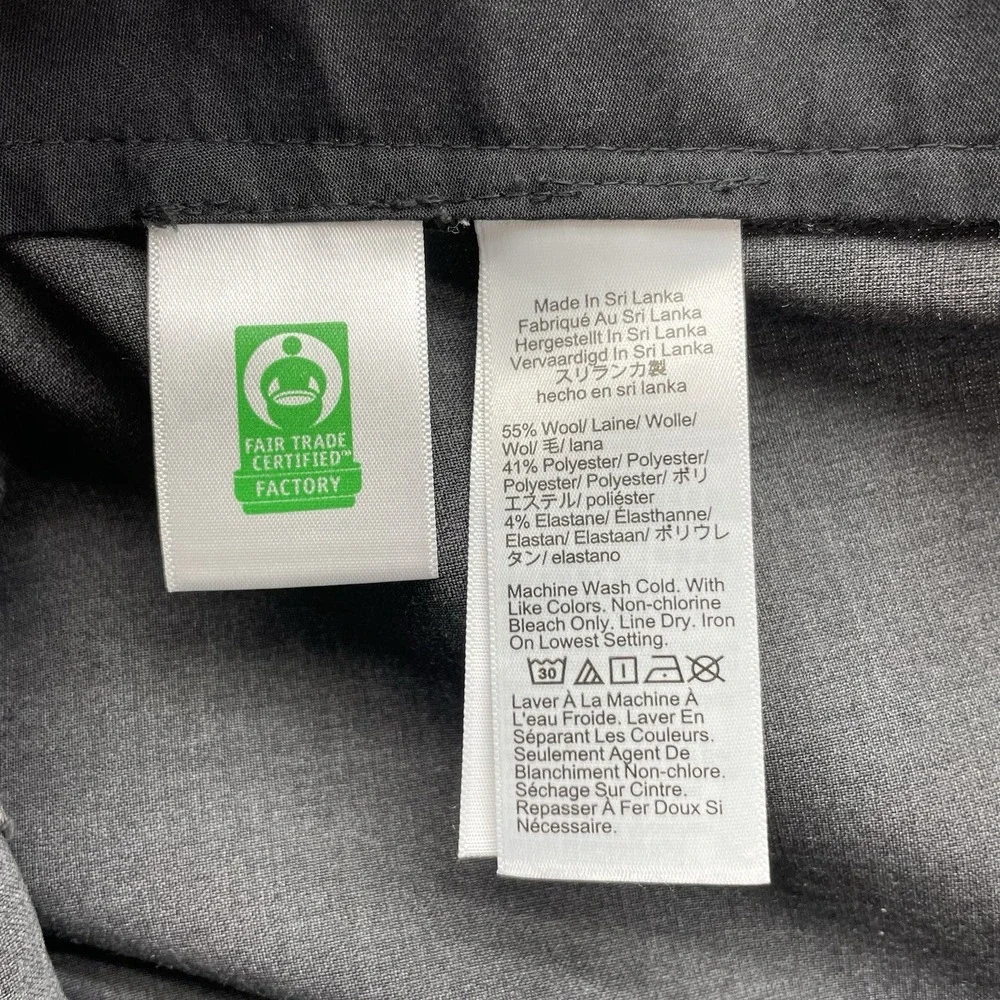 J. Crew Thompson Dress Pants Mens 38x30 (Tag 36) Wool Blend Gray Tapered Stretch